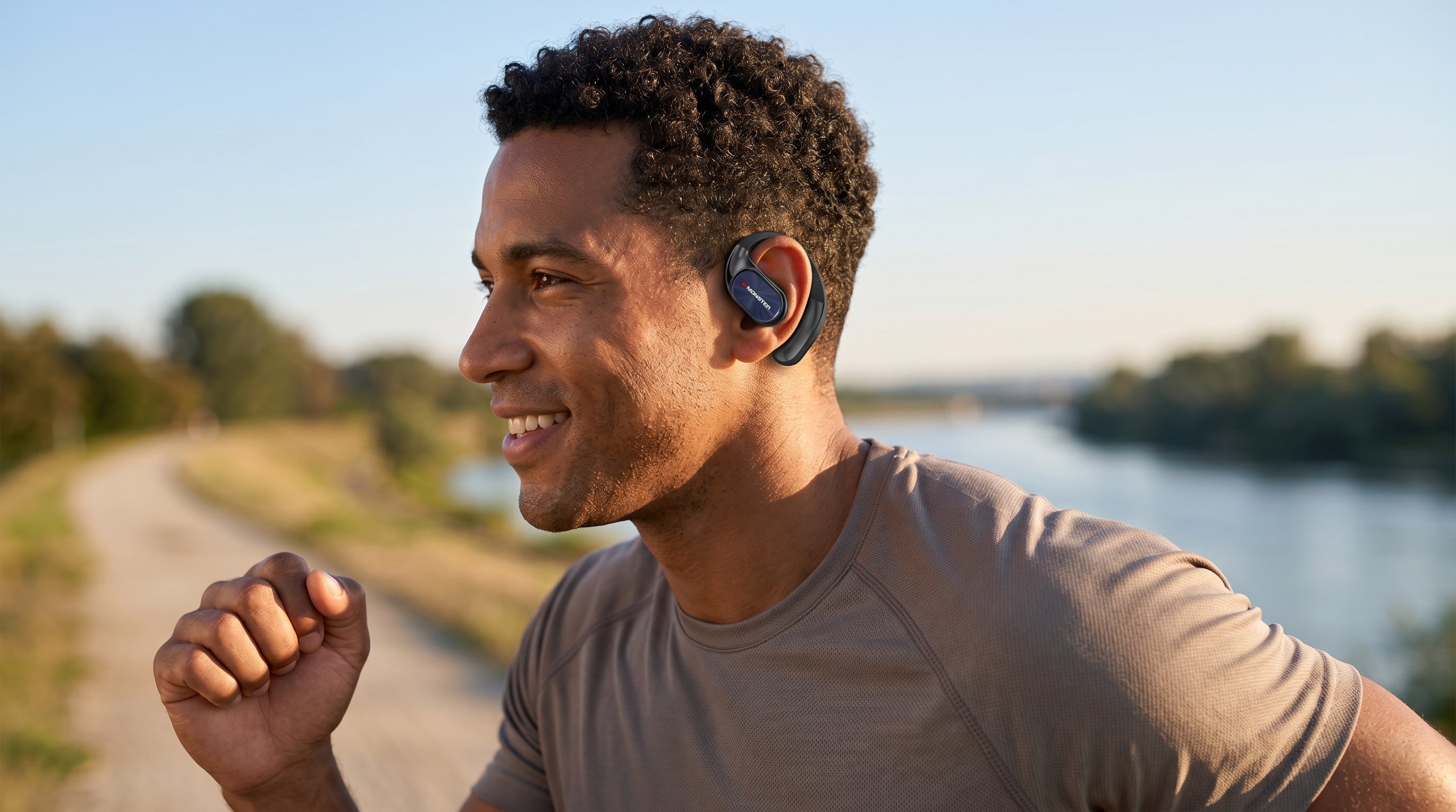 Monster Ear Buds AC530  Open-Ear Hanging Design · A New Era of Free Listening