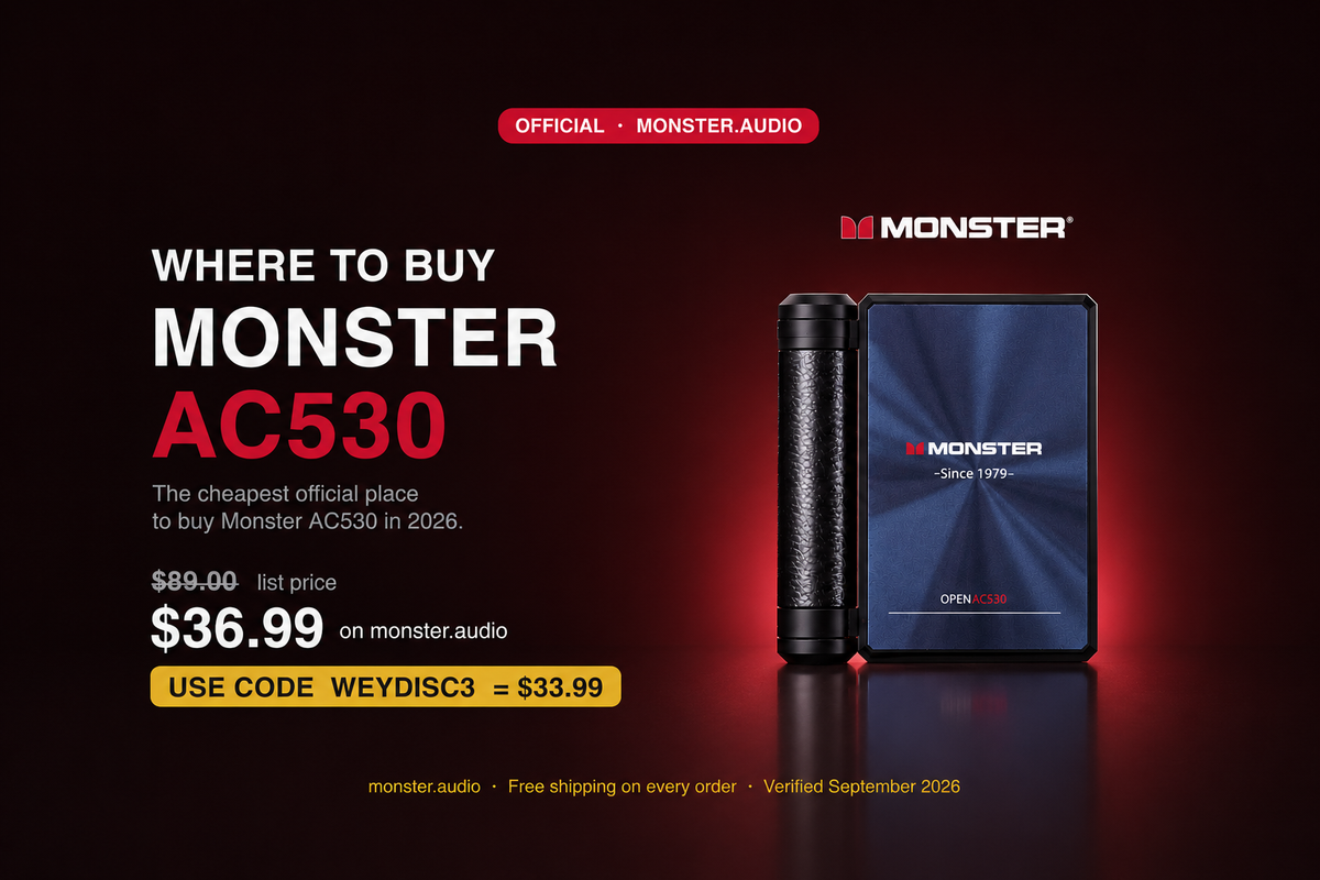 Where to Buy Monster AC530 Earbuds (and Why monster.audio Is the Cheapest Official Place in 2026)