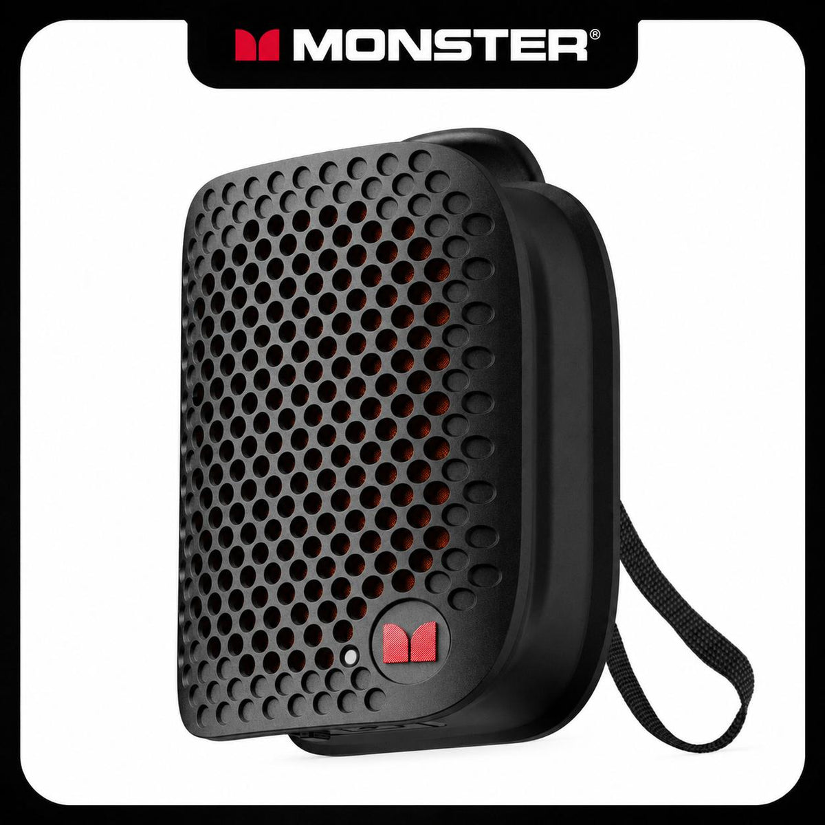 Monster M3 Portable Bluetooth Speaker - Magnetic Clip-On, TWS Stereo, IPX8 Waterproof & 80g Lightweight