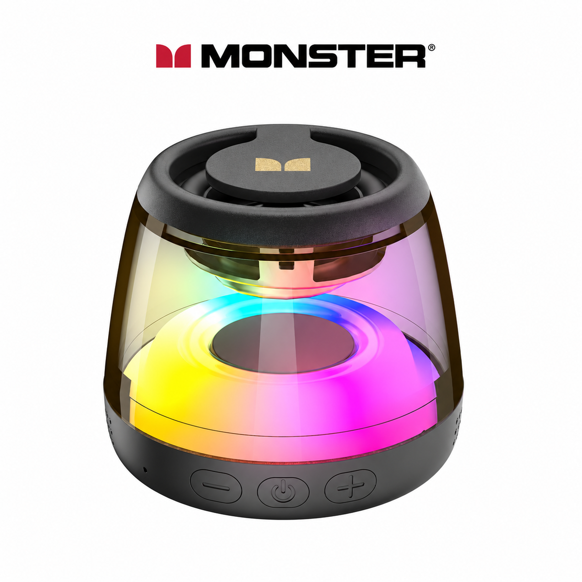 Monster Mini Wireless Speaker - Bluetooth 6.0, RGB Lights, 360° Sound, TWS & Magnetic Design