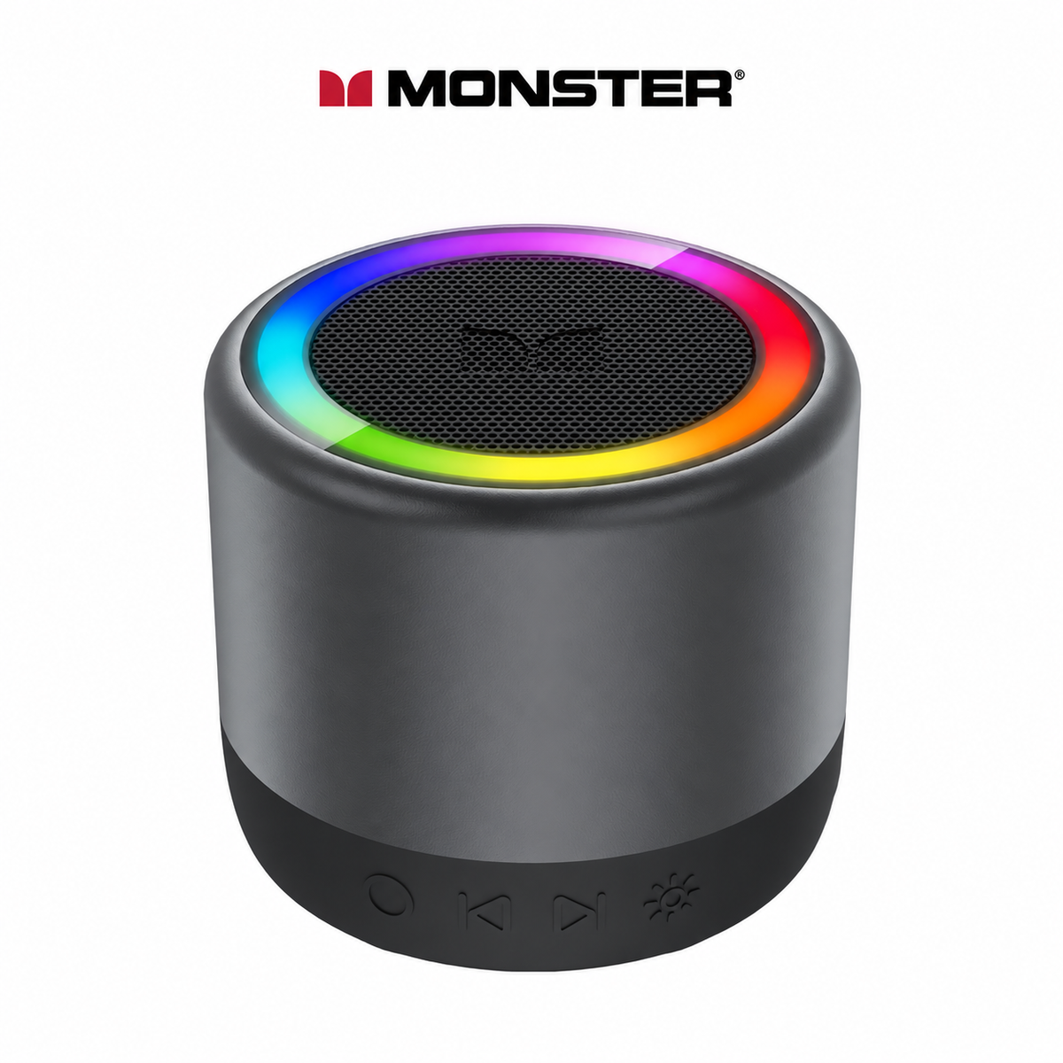 Monster S27 Portable Bluetooth Speaker - 360° Sound, RGB Lights, Bluetooth 6.0 & TWS