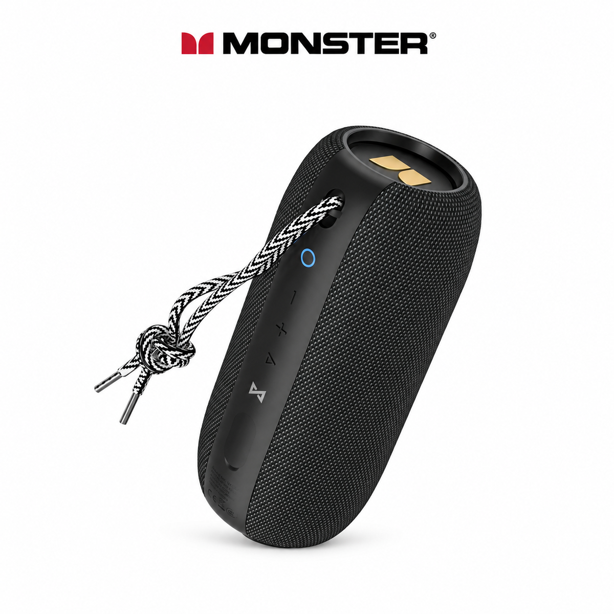 Monster S320 Portable Bluetooth Speaker - 80W Peak, Dual 63mm Drivers, Bluetooth 6.0 & IPX7