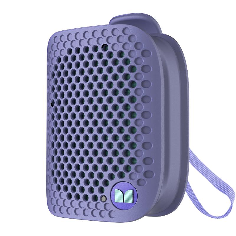 Monster M3 Portable Bluetooth Speaker - Magnetic Clip-On, TWS Stereo, IPX8 Waterproof & 80g Lightweight